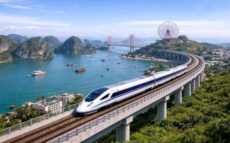 Bất động sản Vân Đồn đón sóng đường sắt cao tốc Hà Nội - Quảng Ninh